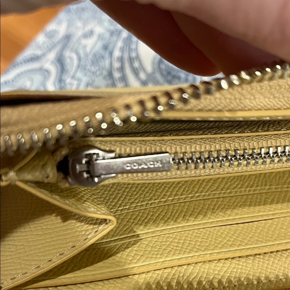 Coach Pale Yellow Women's Wallet - Picture 5 of 9